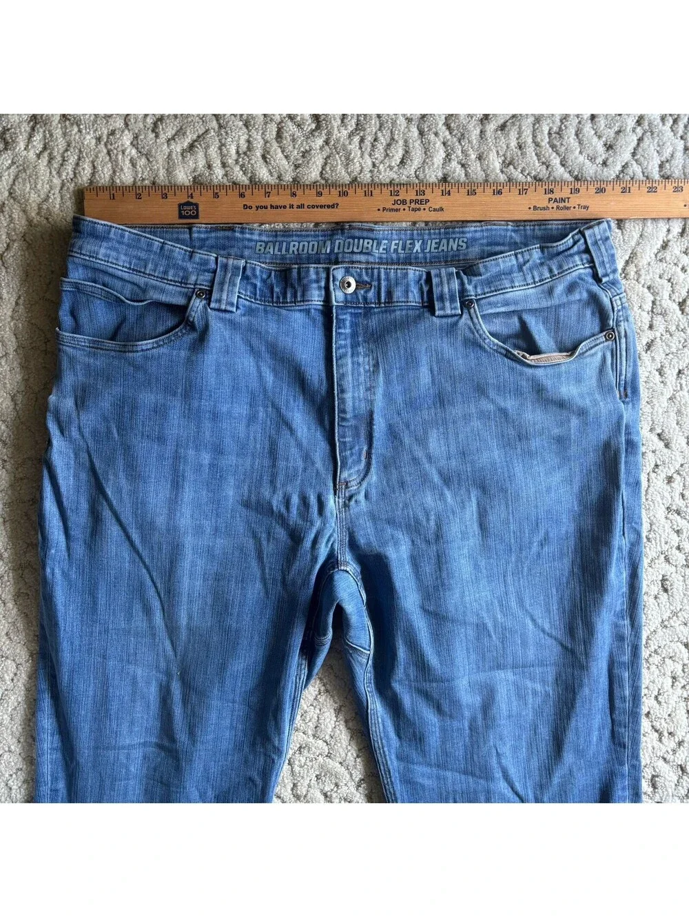 Duluth Trading Ballroom Double Flex Jeans Mens 42x32 Relaxed Standard Fit Denim